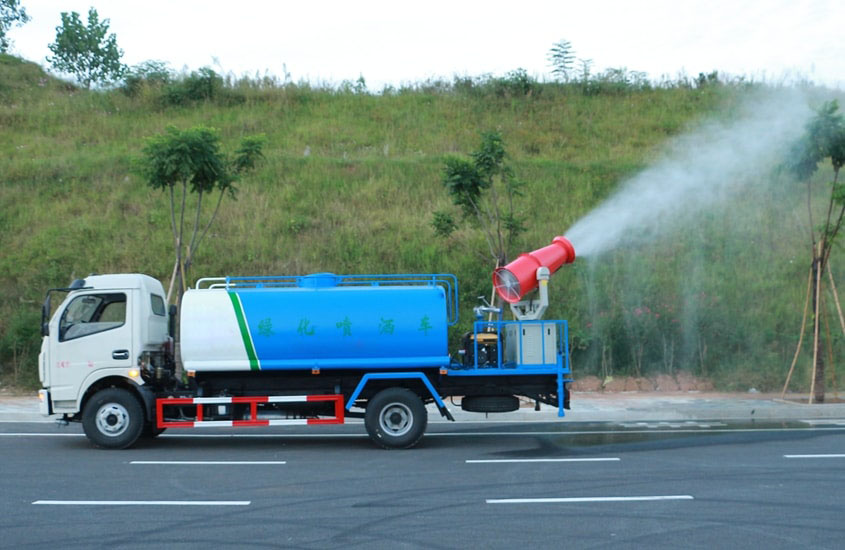 電動垃圾車（裝桶電動保潔車）高炮功能演示